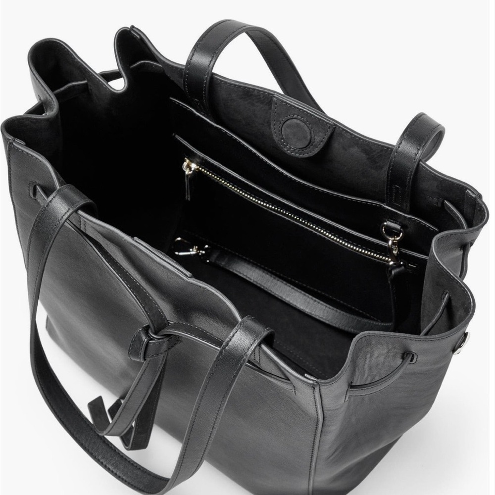 EUC: Pop & Suki Leather Tote Bag in Navy - no longer available